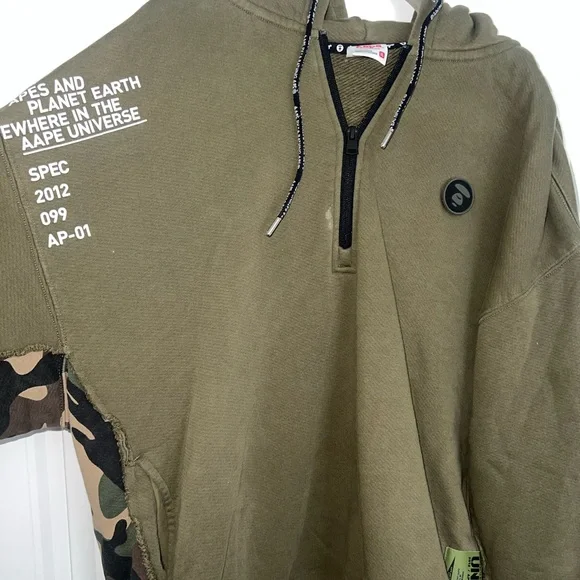 Bape Shirts Aape By Bape Olive Camo Zip Hoodie Poshmark